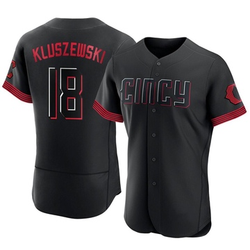 Ted Kluszewski Men's Authentic Cincinnati Reds Black 2023 City Connect Jersey