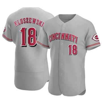 Ted Kluszewski Men's Authentic Cincinnati Reds Gray Road Jersey