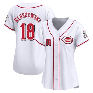 Ted Kluszewski Women's Limited Cincinnati Reds White Home Jersey